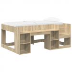 Laste voodiraam koos ladustamisega sonoma tamm 80 x 160 cm