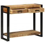 Konsoollaud sahtliga pruun 90 x 33 x 75 cm tugev mango puu