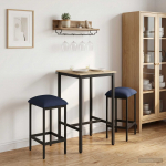 Baaritool 2 tk sinine 40 x 32 x 64 cm tehispuit