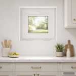Kaldakna keldri aken risor 45 x 40 cm pvc ja selge sile klaas