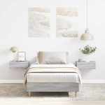 Voodiraam ilma madratsita, hall sonoma tamm, 75x190 cm