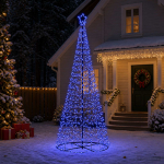 Alusega spiraalne led-j&otilde;ulupuu ekenas 250 cm 370 led-i sinine