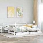 Diivanvoodi v&auml;ljat&otilde;mmatava osaga, madratsita, valge, 90x200 cm