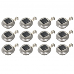 P&auml;ikesepatareiga aiavalgustid, 12 tk, led &uuml;mmargune 12 cm valge