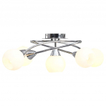 Laelamp keraamiliste varjudega 5 e14 pirni jaoks, valge kera