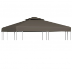 Kahekordne varjualuse katus 310 g/m&sup2; 3 x 3 m, tumehall