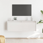 Seinakapid 2 tk valge 100x30x35 cm, m&auml;nnipuit