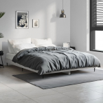 Voodiraam, hall sonoma tamm, 140 x 190 cm, tehispuit