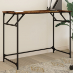 Kirjutuslaud, suitsutatud tamm, 100x45x76 cm, tehispuit/teras