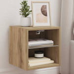 Tv seinakapp led-valgustitega artisan tamm 30x28,5x30 cm