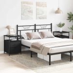 &Ouml;&ouml;kapp sahtliga 2 pcs must tamm 44 x 45 x 60 cm