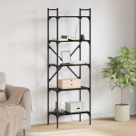 Raamatukapp must tamm 56 x 32 x 174 cm tehispuit