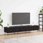 Telerikapp sahtliga must tamm 150 x 36 x 30 cm tehispuit