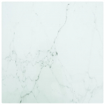 Lauaplaat, valge 30x30 cm, 6 mm, karastatud klaas marmordisain