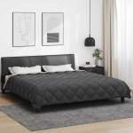 Talve tek antratsiit ja taupe 220 x 260 cm mikrokiud