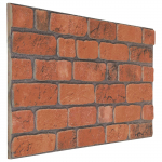 Seinapaneelid 10 pcs terrakota 100 x 50 cm eps vaht