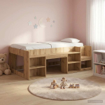 Laste voodiraam koos ladustamisega artisan tamm 90 x 190 cm