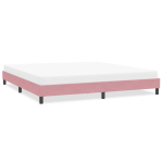 Voodiraam ilma madratsita roosa 200x210 cm samet
