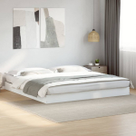 Voodiraam ilma madratsita, valge 180x200 cm, tehispuit