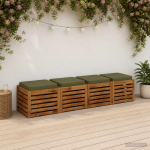 4-osalised istepad vught 4 pcs 100% pol&uuml;ester oliiviroheline