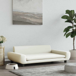 Koeravoodi, kreemjas, 100 x 54 x 33 cm, samet