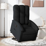 Elektriline p&uuml;stit&otilde;usmist toetav tugitool, must, kangas