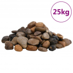 Poleeritud veerkivi 25 kg, eriv&auml;rvi, 2-5 cm