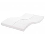 Poroloonmadrats, valge, 140x220 cm, 7 tsooni, k&otilde;vadus 20 ild