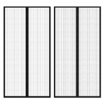 Ukse putukakardin 210 x 100 cm 2 tk magnetiga must