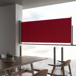 Lahtit&otilde;mmatav terrassi k&uuml;lgsein, 100 x 300 cm, punane