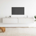 Seinakapid, 2 tk, valge, 100x30x35 cm, m&auml;nnipuit