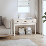 Konsoollaud, valge, 114 x 40 x 75 cm, m&auml;nnipuit