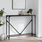 Konsoollaud, pruun tamm, 102 x 22,5 x 75 cm, tehispuit