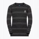 Odlo Set long ACTIVE WARM ECO SET children's underwear set, size 104 cm, black and grey