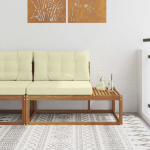 V&auml;lim&ouml;&ouml;bel l&otilde;pu diivan padjaga neutraalne 115 x 83 x 73 cm