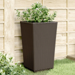 Aia taimekastid 2 tk, pruun, 32,5 x 32,5 x 57 cm, pp
