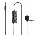 BOYA BY-M1 Pro II Wired Lavalier Microphone - Black