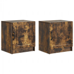 &Ouml;&ouml;lambi kapp 2 pcs suitsutatud tamm 43 x 34,5 x 47 cm tehispuit