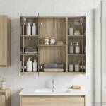 Vannitoa peeglikapp sonoma tamm 70 x 14,5 x 70 cm tehispuit