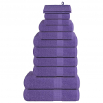 12-osaline r&auml;tikute komplekt, lilla, 360 gsm 100% puuvill