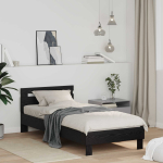 Voodi raam must tamm 75 x 190 cm tehispuit