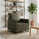 Tugitool armee rohelis 70 x 81 x 82 cm tehisseemisnahk