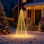 J&otilde;ulupuu valgustus maapiikidega 270 led-i soe valge ja