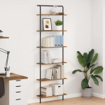 Raamatukapp 6 tasandit 60 x 24 x 203 cm tehispuit vana puit