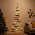 Rippuv j&otilde;ulupuu pallidega 180 cm 100 led-i mitmev&auml;rviline