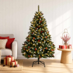 Kunstlik kokkupandav j&otilde;ulupuu 150 cm 150 led-i soe valge pvc