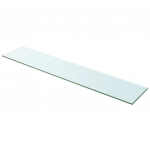 Klaasist riiuliplaat 100 x 20 cm l&auml;bipaistev