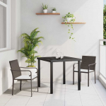 Aia s&ouml;&ouml;gilaudade komplekt 3 pcs pruun pol&uuml;rooster