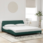 Voodiraam dover tumeroheline 180x200 cm samet