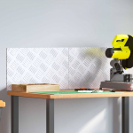 Ruudulised plaadid 2 pcs h&otilde;bedane 50 x 30 cm alumiinium